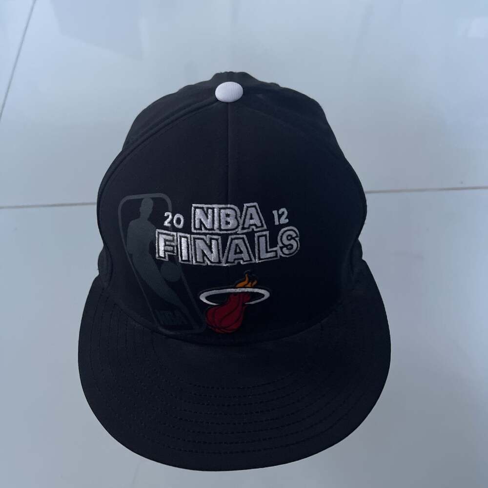 2012 NBA Finals Hat Miami Heat Black Snapback Cap